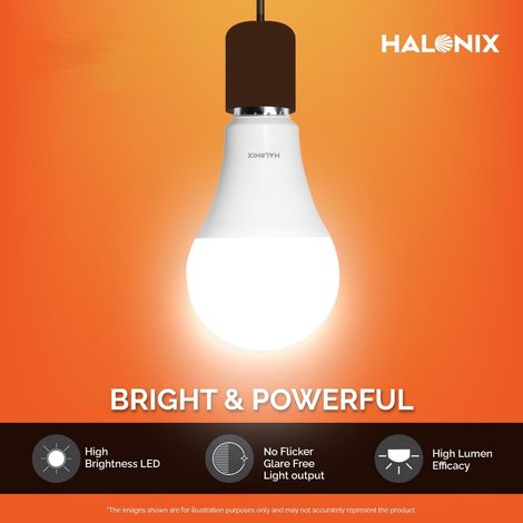 Halonix 10W White Led Bulb | B22 Base Holder