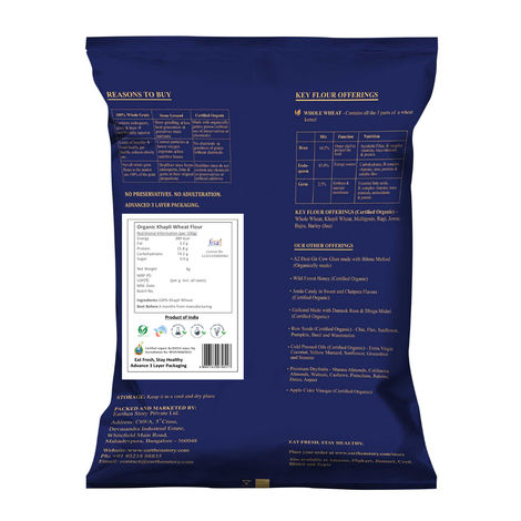 Earthen Story Certified Organic Khapli Atta