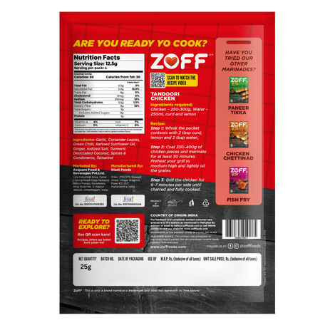 ZOFF Marinde Mix Tandoori Chicken