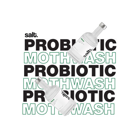 Salt Balance Mouthwash Alkaline Probiotic With Basil Mint Flavor