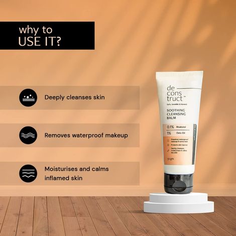 Deconstruct Soothing Makeup Cleansing Balm | Gentle Makeup Remover | Removes Excess Oil & Dirt | 50G