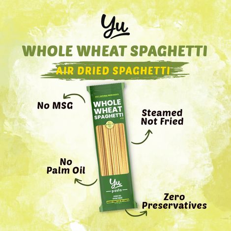 Yu 100% Whole Wheat Spaghetti Pasta