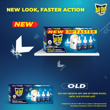 All Out Ultra Liquid Vaporizer Mosquito Repellent | Machine + Refill