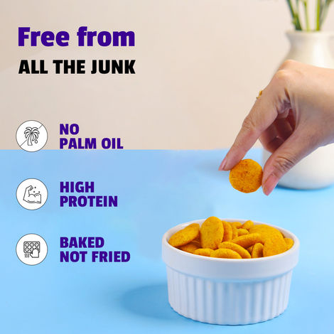 The Healthy Binge Moringa Jowar Baked Chips Indian Masala - High Protein & Fibre