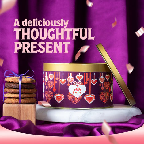 CookieMan with Love Assorted Cookies Gift Tin