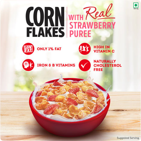 Kellogg's Corn Flakes With Real Strawberry