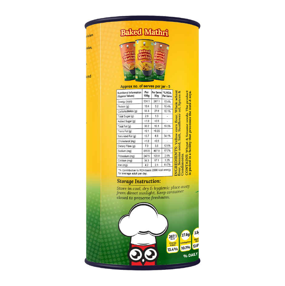 Healthy Master Baked Namkeen Mathri | Makai Masala