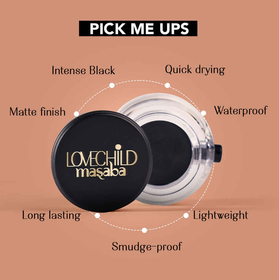 LoveChild Masaba Eye 2K Eyeliner | Black