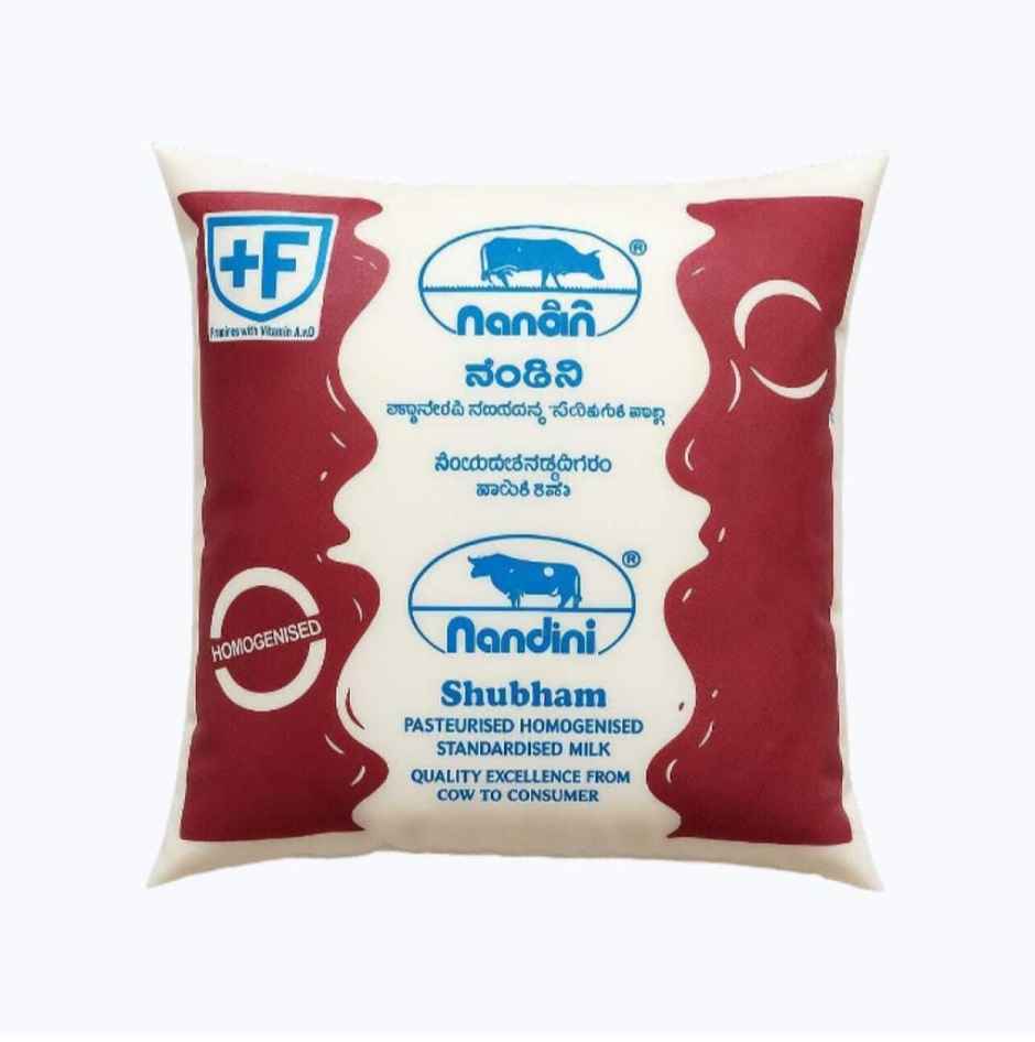 Nandini Standardised Fresh Milk (Pouch Orange)