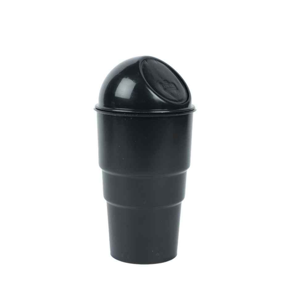 Motorzee Plastic Car dustbin Black Car Trash Bin Car Trash Can