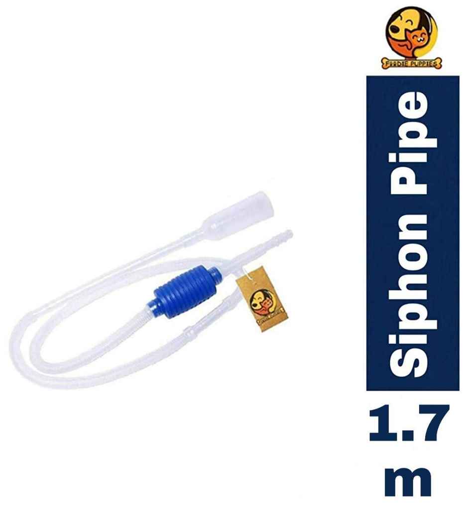 Foodie Puppies Siphon Pump For Aquarium Cleaning - 1.7M Vacuum For Water Changing & Gravel Cleaning
