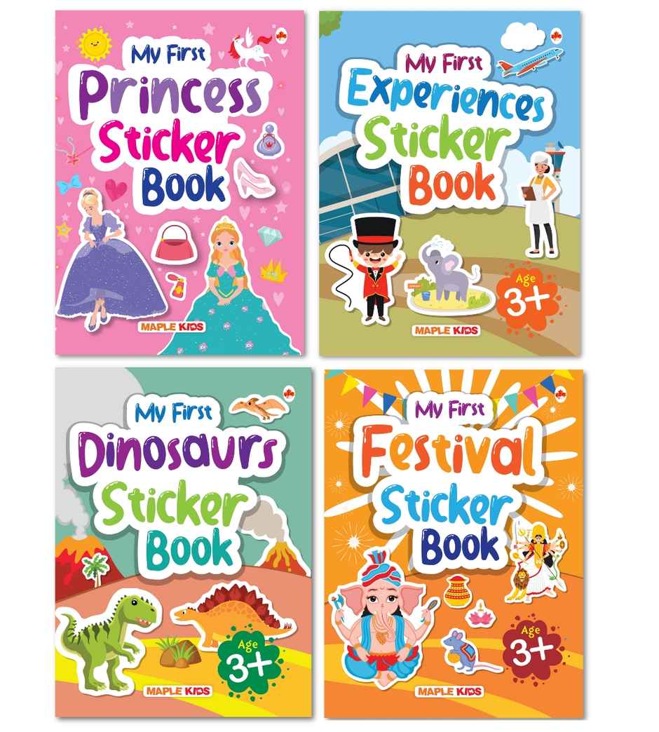 My First Sticker Books | Princess | Dinosaurs | Festivals and Experiences