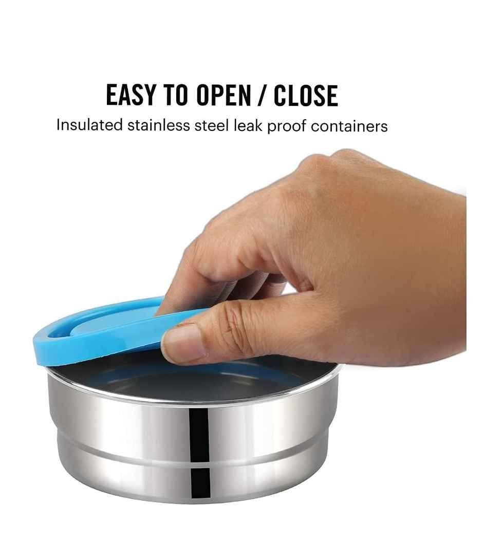 Sugar Homeware Glowell Stainless Steel Lunchbox With Bag For School Office Kids