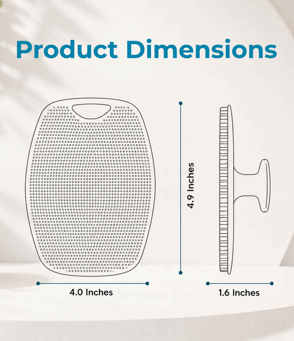 Kloy Silicone Body Scrubber Bath Brush for Deep Cleansing Exfoliation Massage and Shower Use