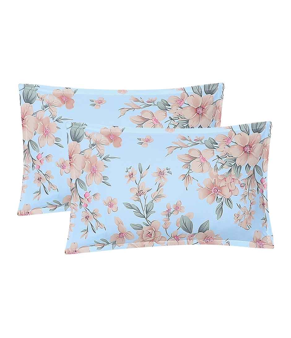Status Imperial Corner Fitted Double Bedsheet | Sky Garden | 198 x 182 cm