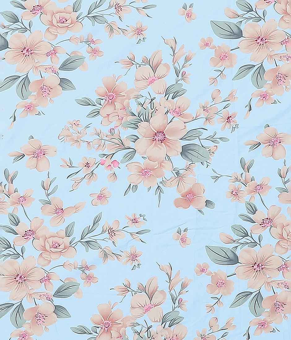 Status Imperial Corner Fitted Double Bedsheet | Sky Garden | 198 x 182 cm