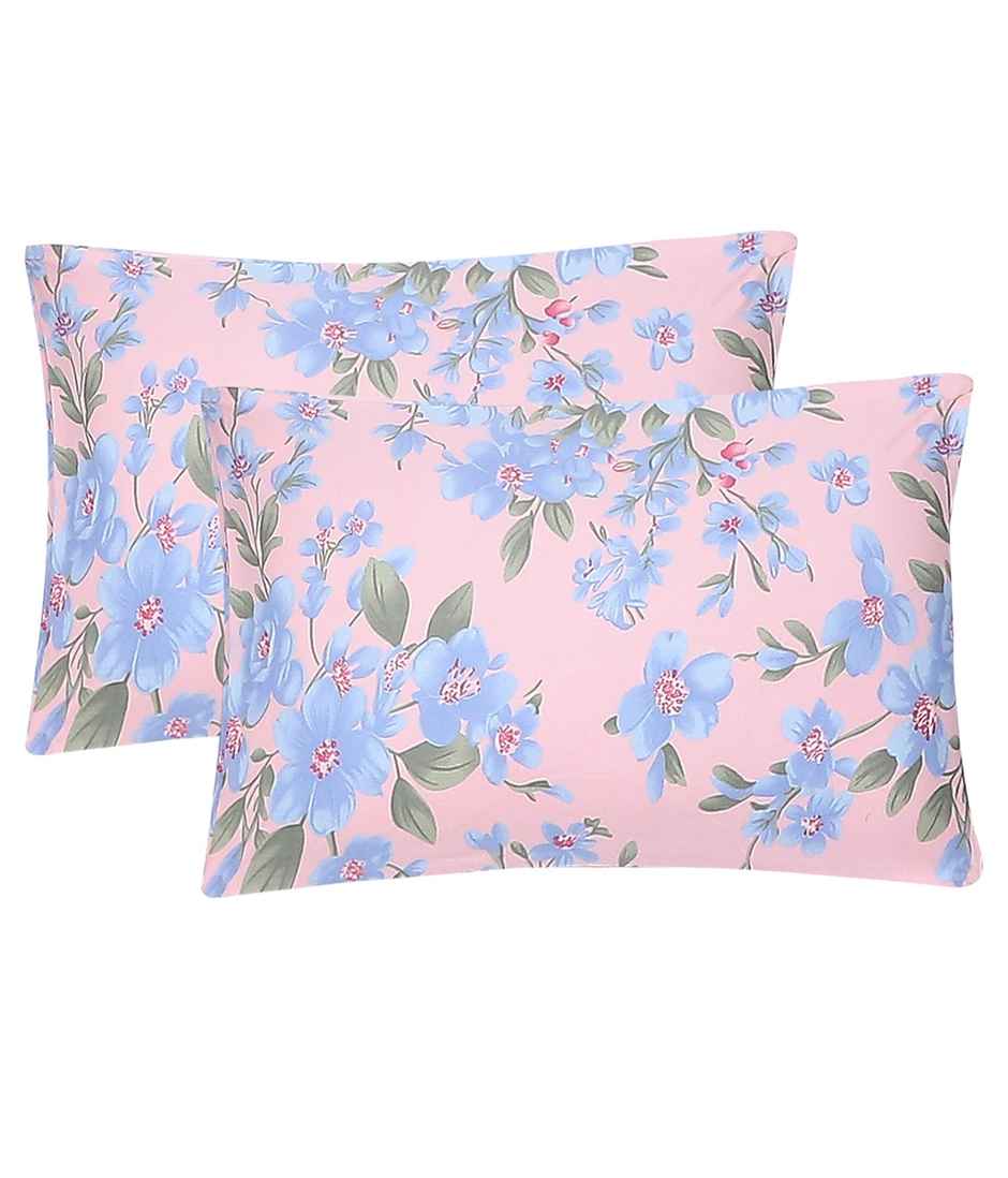 Status Imperial Corner Fitted Double Bedsheet | Velvet Blush Botanicals | 198 x 182 cm