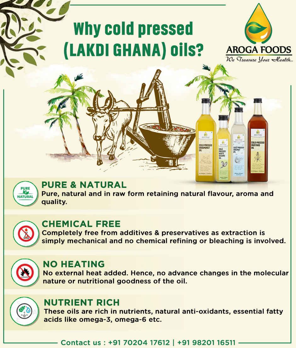 Aroga Foods Sunflower Cold Pressed Oil | Healthy Cooking Oil