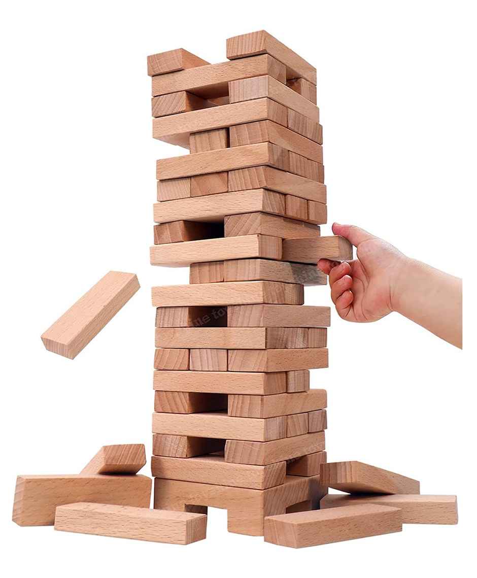 Abk Wooden Tumbling Tower - Stacking Toys