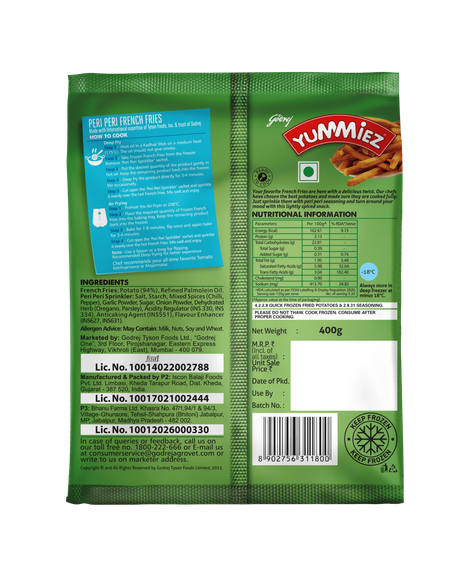 Godrej Yummiez Peri Peri French Fries