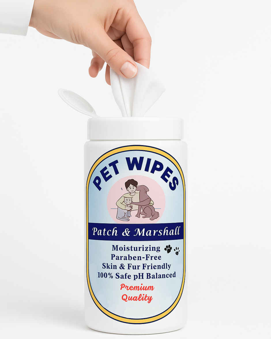 Patch & Marshall Pet Wipes | White | 80 Pulls Per Pack