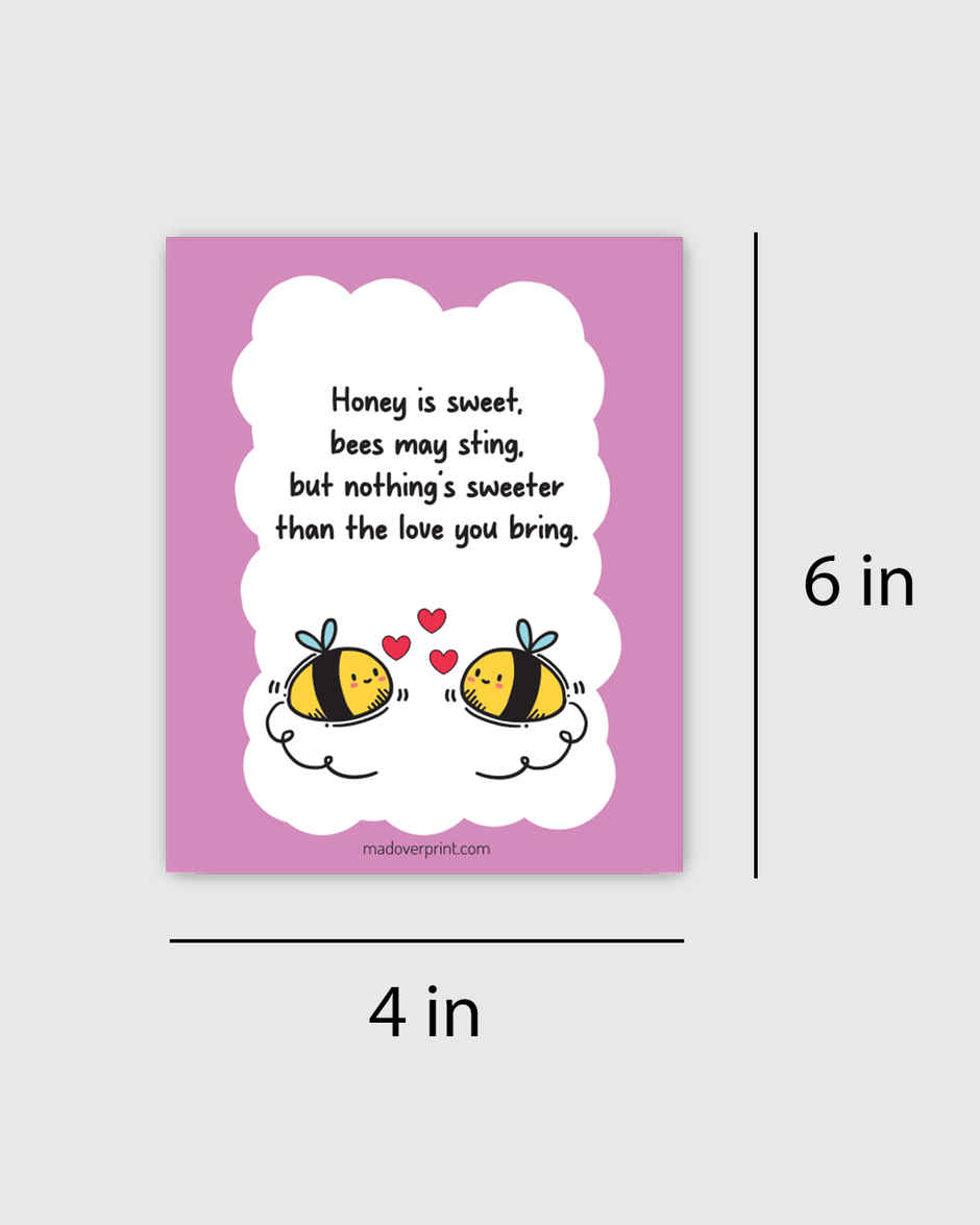 Bff Mini Cards With Easel Stand | Mad Over Print
