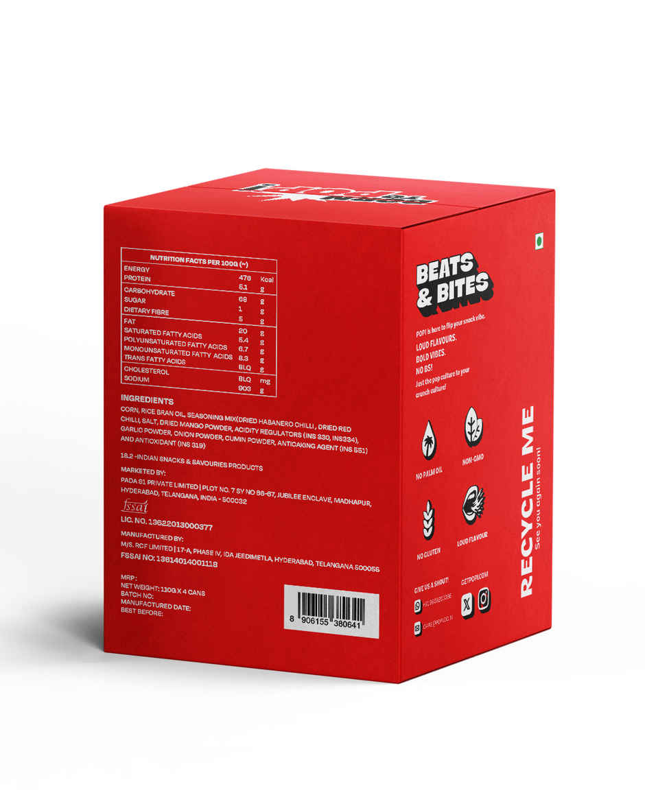 Popi Habanero Hip Hop Mini Corn Chips | Cypher Pack