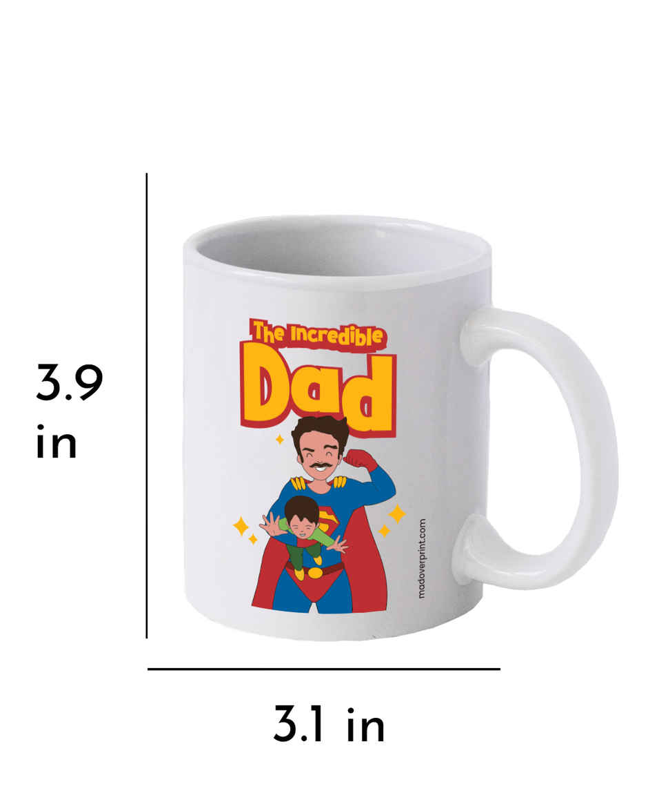 Super Man Dad Mug | Mad Over Prints