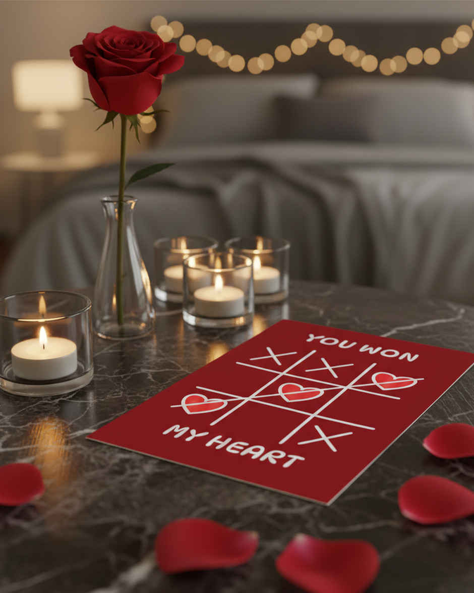 You Won My Heart Love Greeting Card | Vibebling