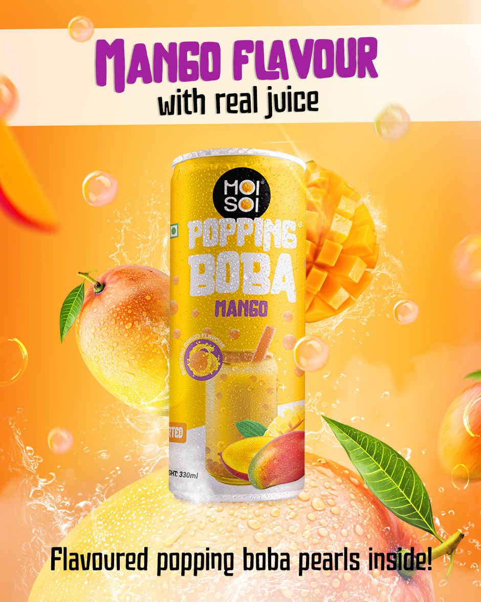 Moi Soi Popping Boba With Mango Fruit Drink