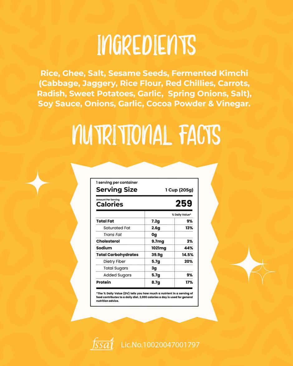 Instabites Korean Veg Fried Rice