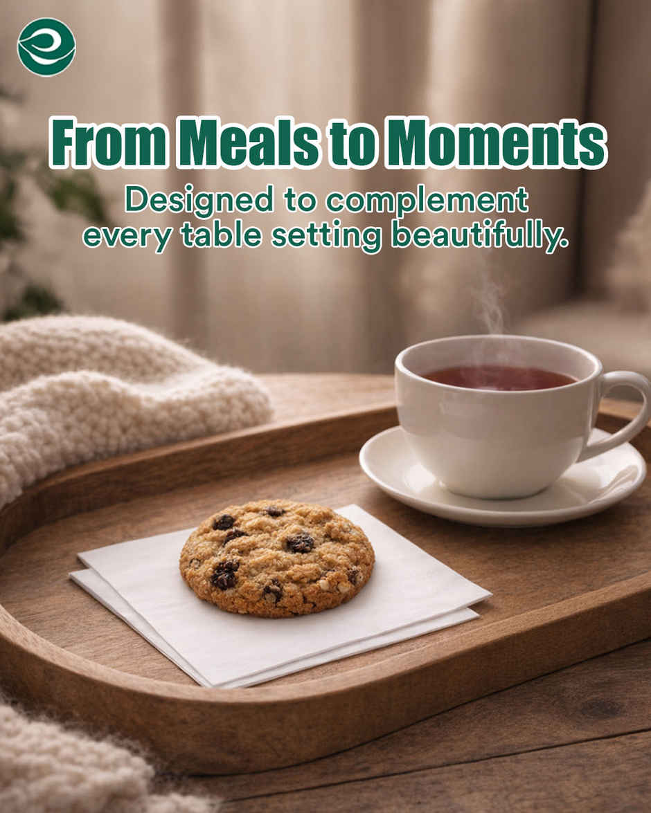 Eco Soul 1 Ply | 100Count | Disposable Paper Napkin