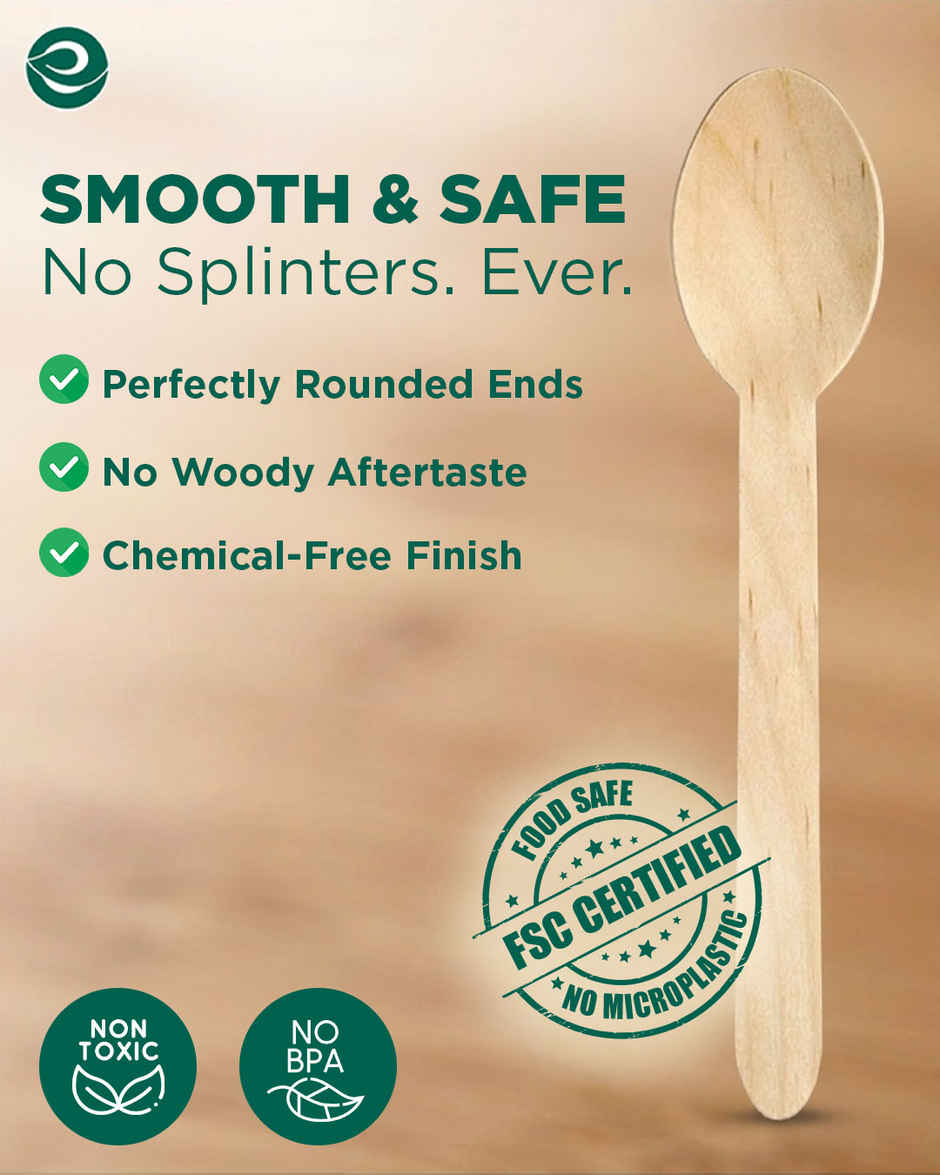 Eco Soul 160 mm | 50 Count | Disposable Spoon