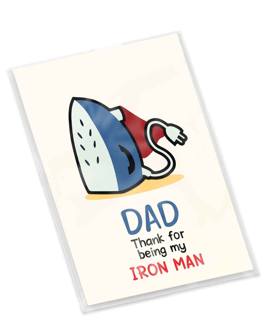 Iron Man Dad Card | Mad Over Prints
