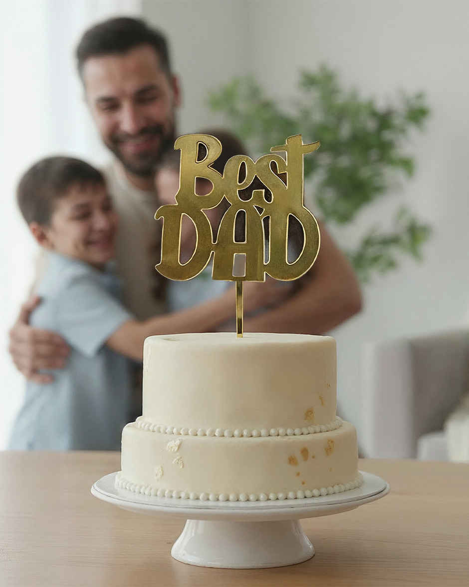 Best Dad Cake Topper | Mad Over Print