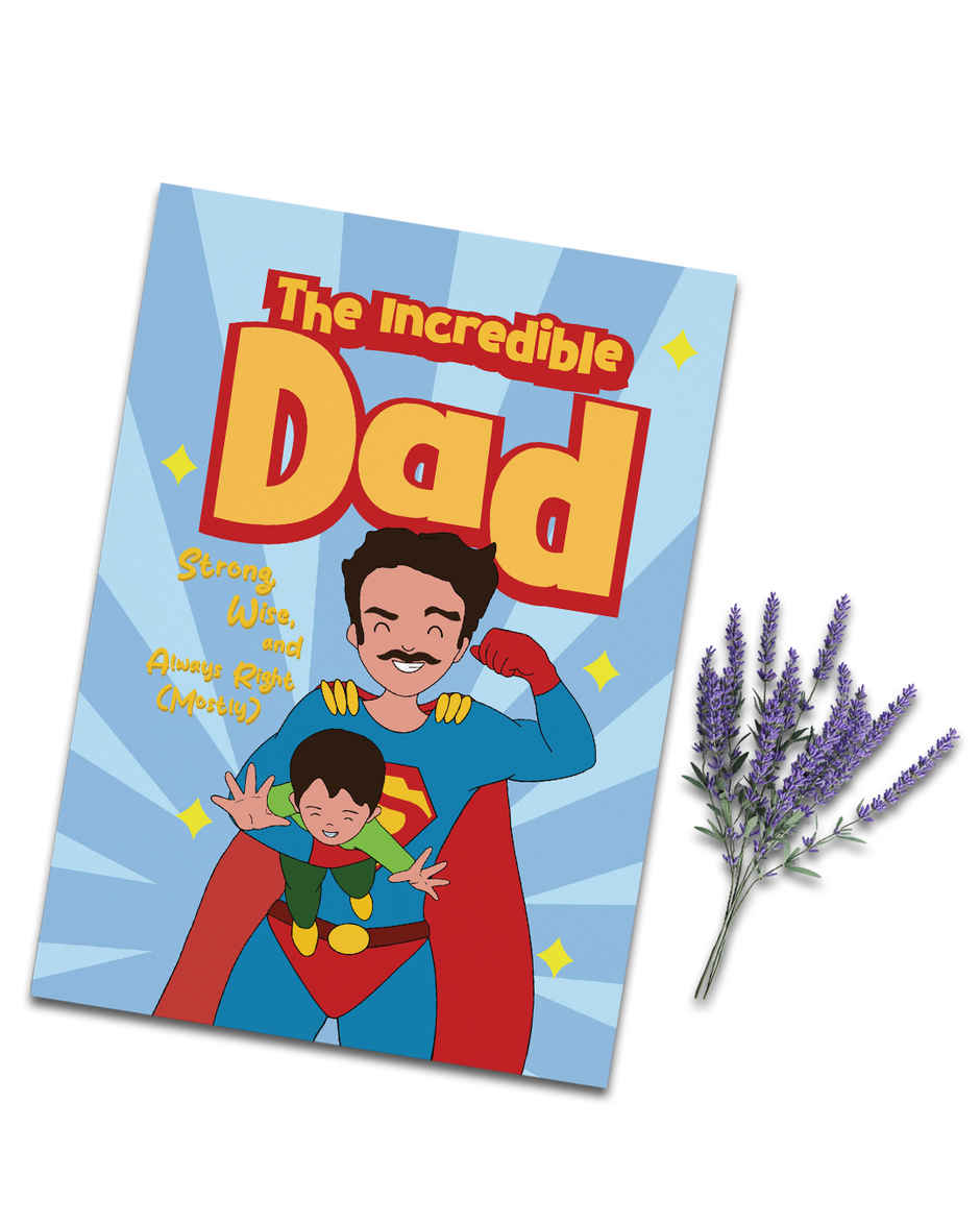 The Incredible Dad Card | Mad Over Prints