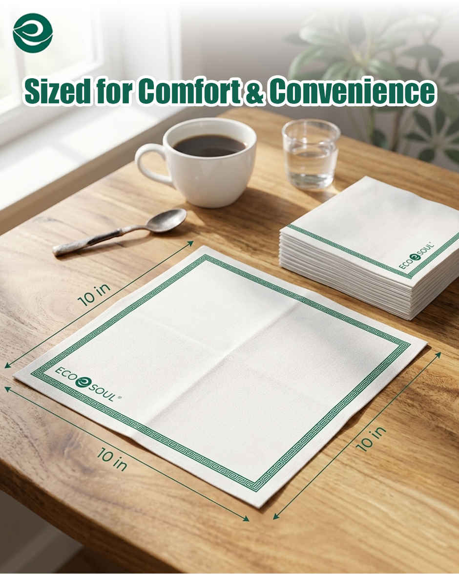 ECO SOUL 2Ply | 50 Count | Disposable Paper Napkin