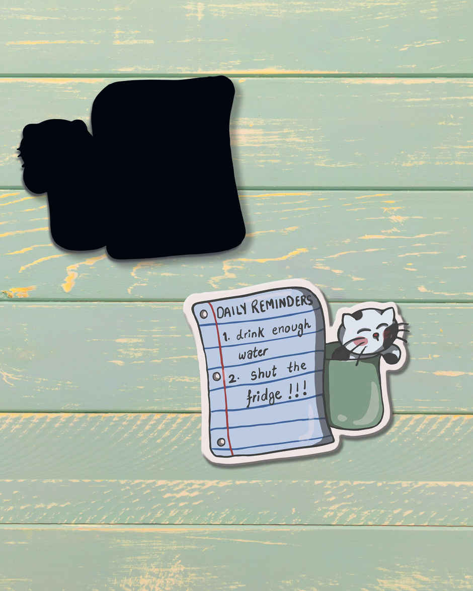 Mad Over Print Daily Reminders Fridge Magnet