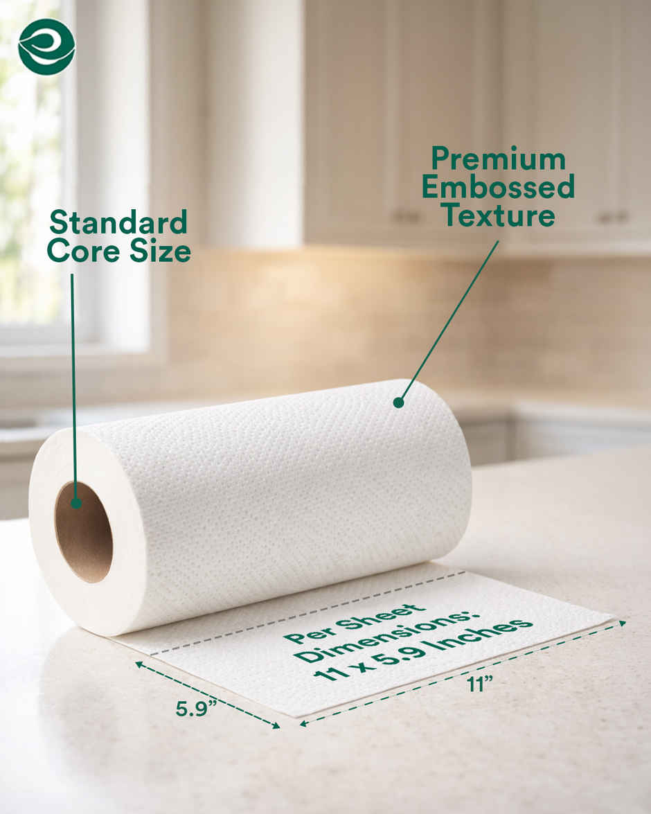 ECO SOUL 2Ply | 60 x 2 Rolls | Kitchen Paper Towel
