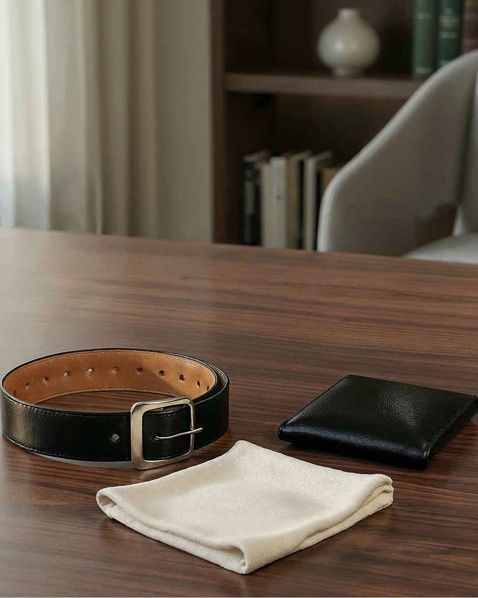 Gift Hamper with Wallet, Belt & Handkerchief | Mad Over Print