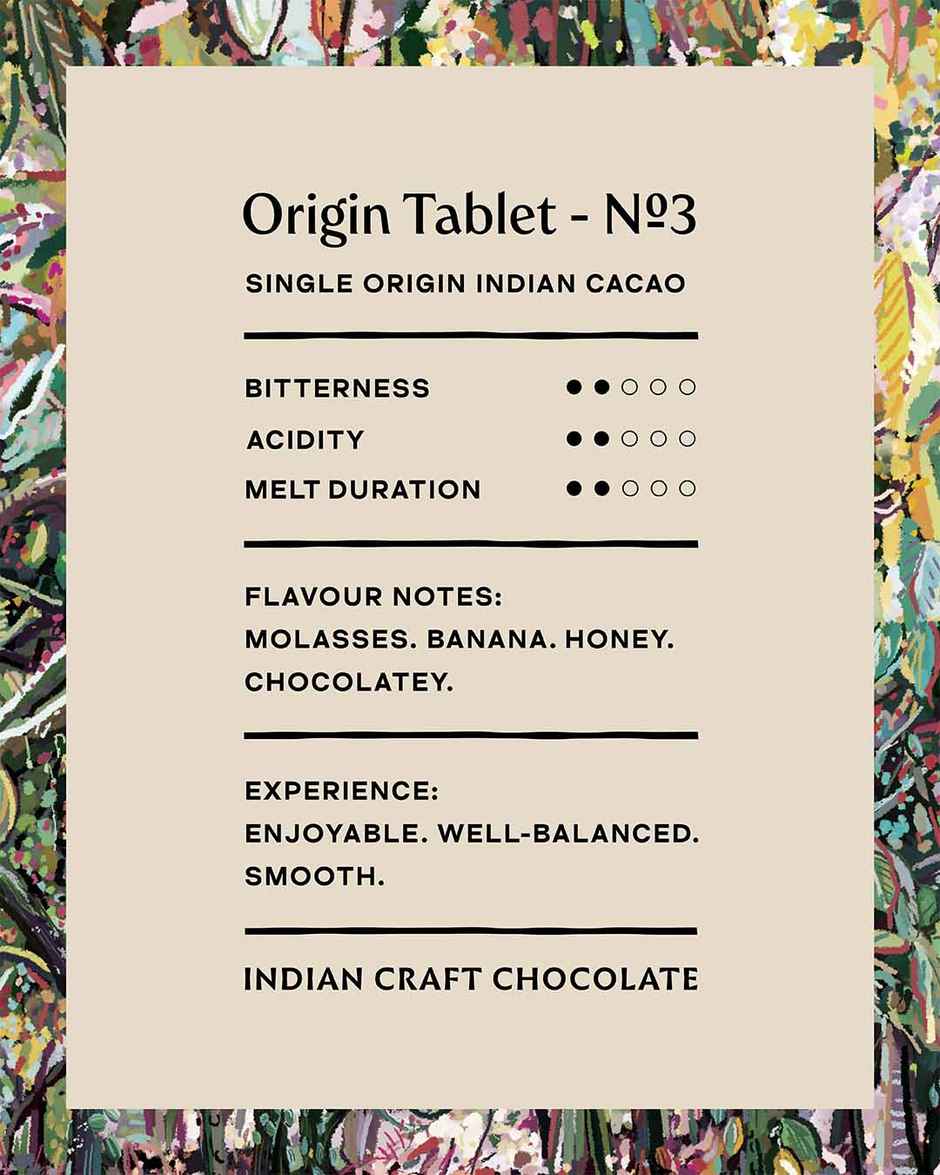 Manam Chocolate Indian Origin Tablet No. 3 | 67% Dark