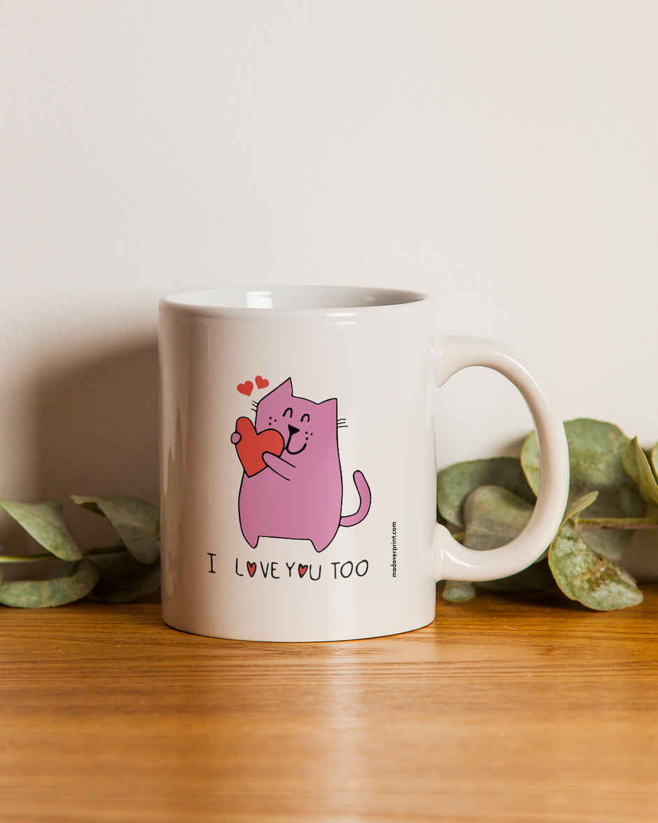Love Cat Couple Mug | Mad Over Prints