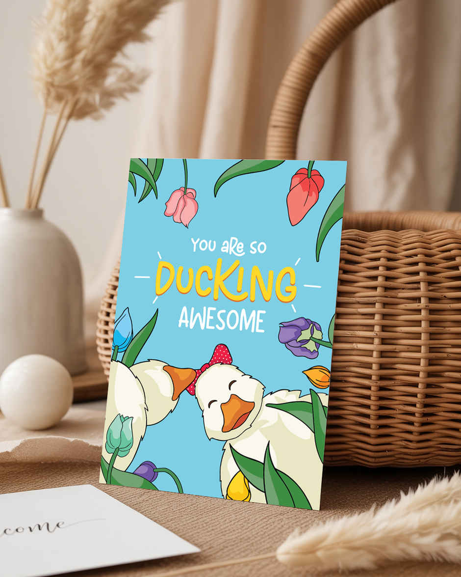 Ducking Awesome Women's Day Card | Mad Over Print