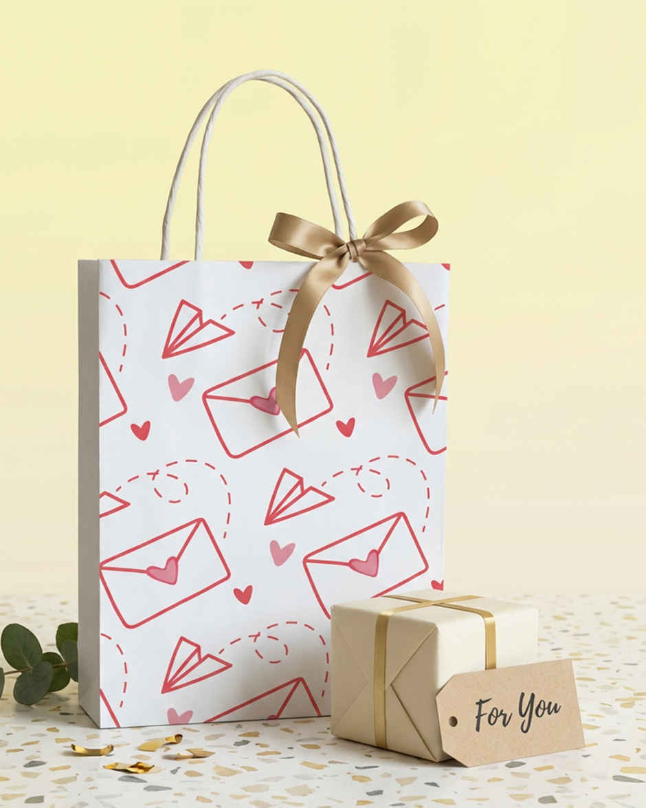 Letter with Love Gift Bag | 16 x 12 inch | Mad Over Prints