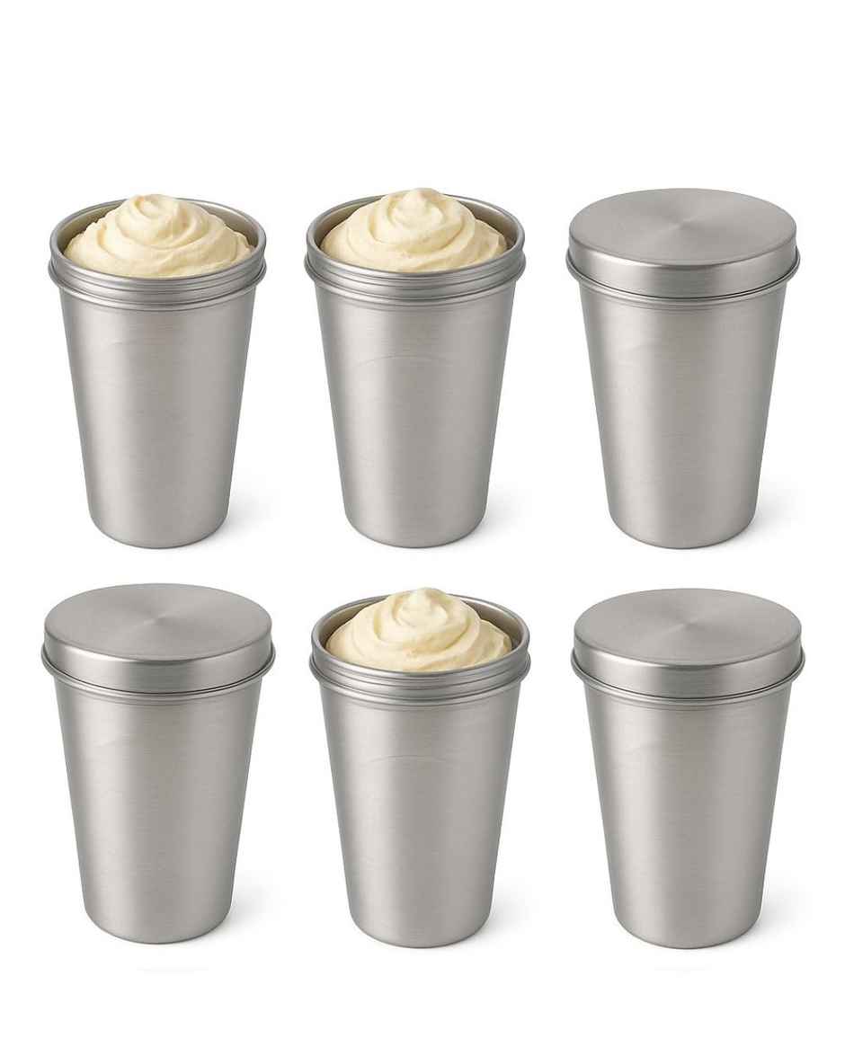 Perpetual Mart Food Grade Aluminum Ice Cream & Kulfi Mould Set