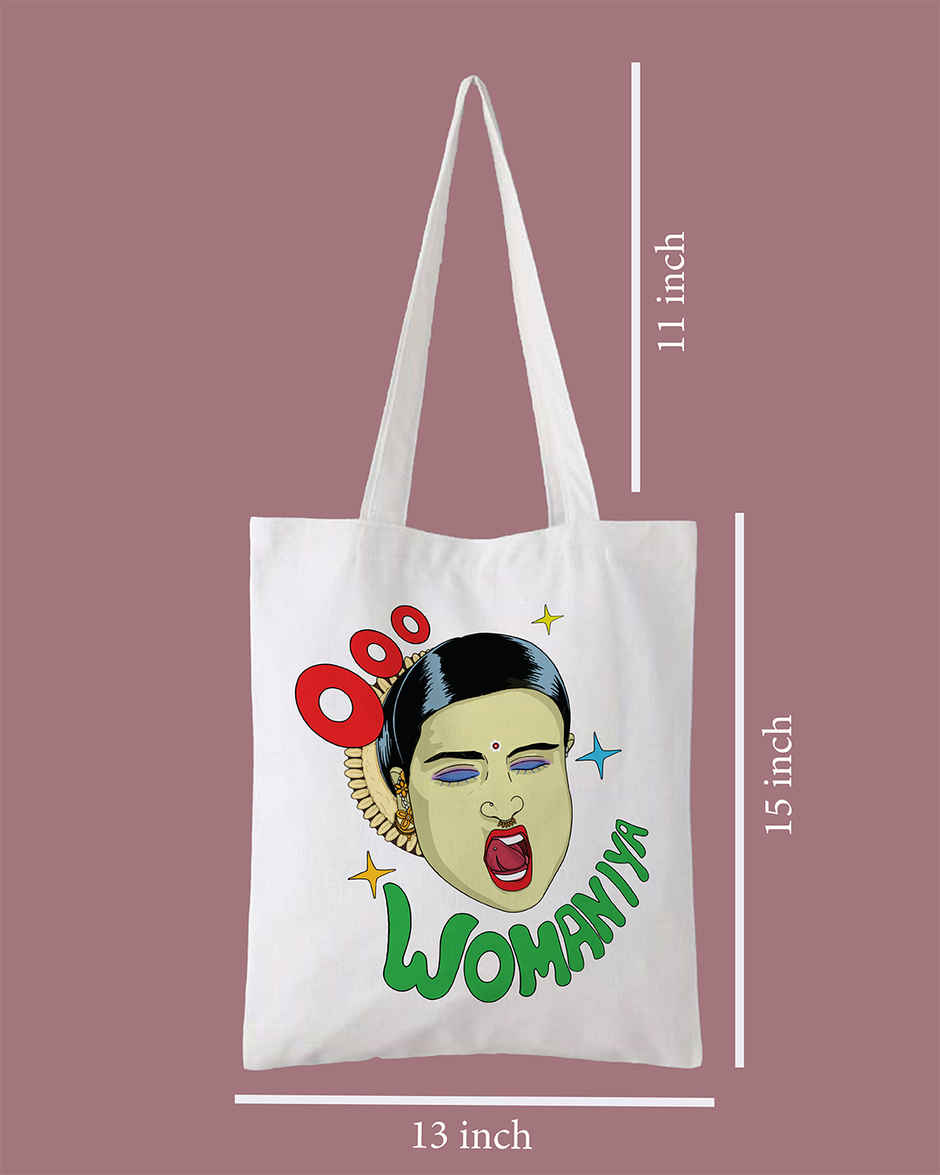 Oo Womaniya Tote Bag | Mad Over Print