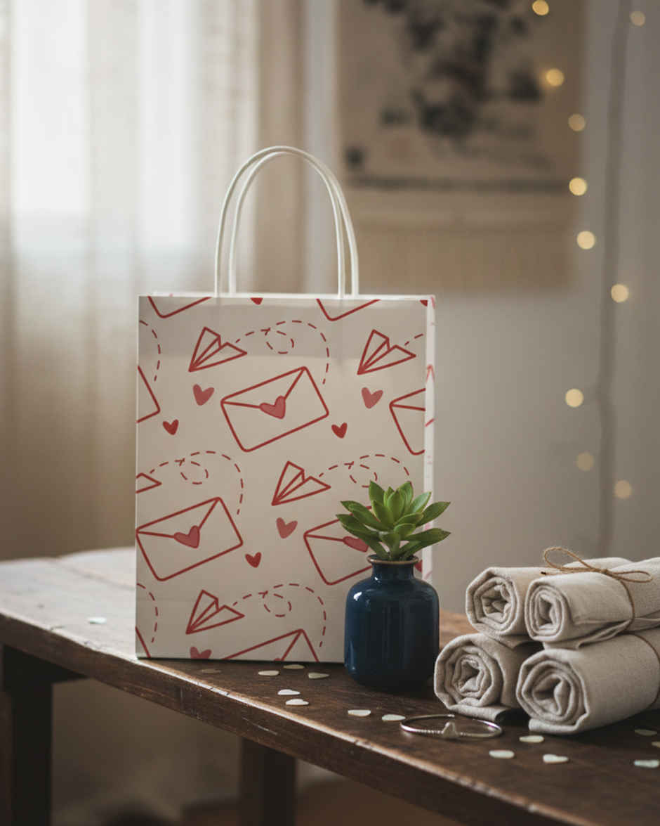 Letter with Love Gift Bag | 16 x 12 inch | Mad Over Prints