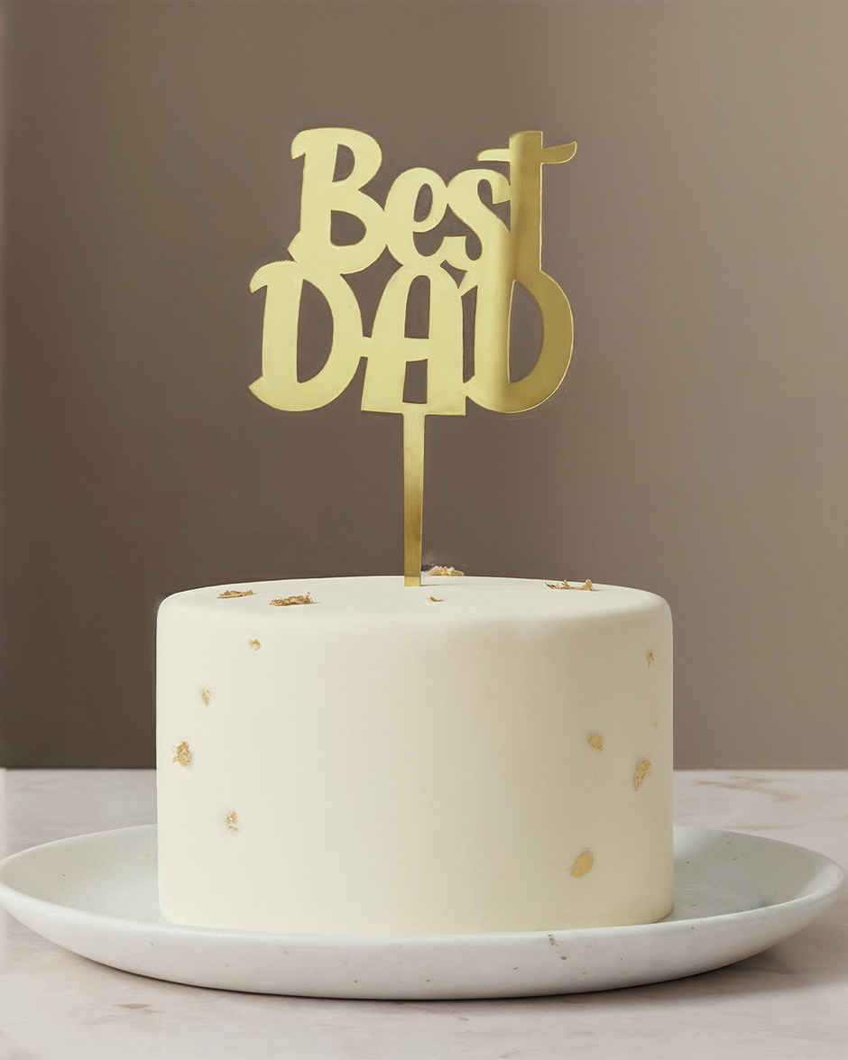 Best Dad Cake Topper | Mad Over Print