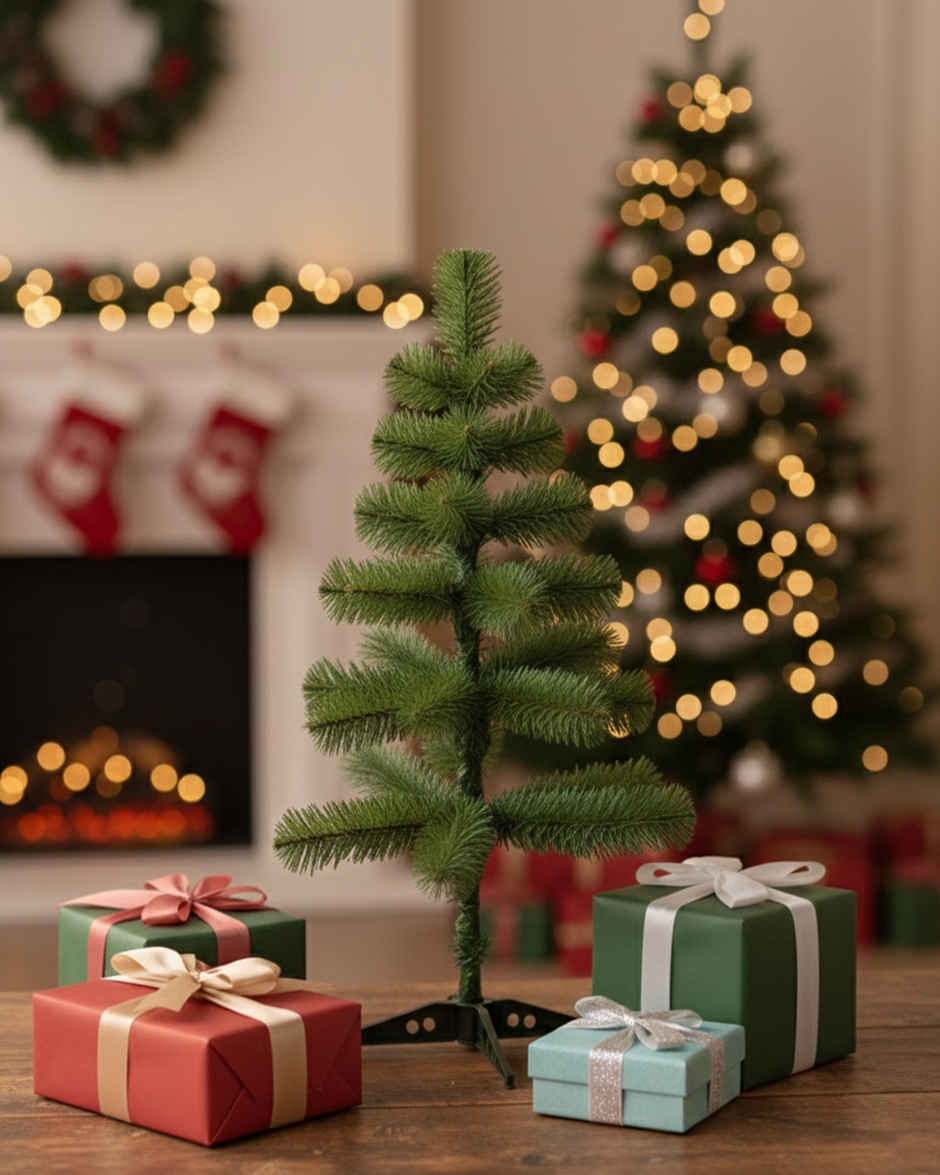 Christmas Tree | 2 ft | Ideal for Home, Office & Party Decor | Mad Over Print