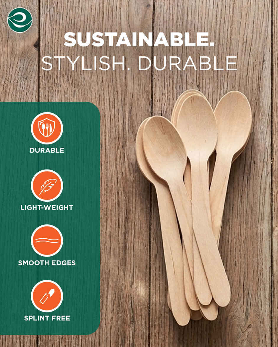 Eco Soul 160 mm | 50 Count | Disposable Spoon
